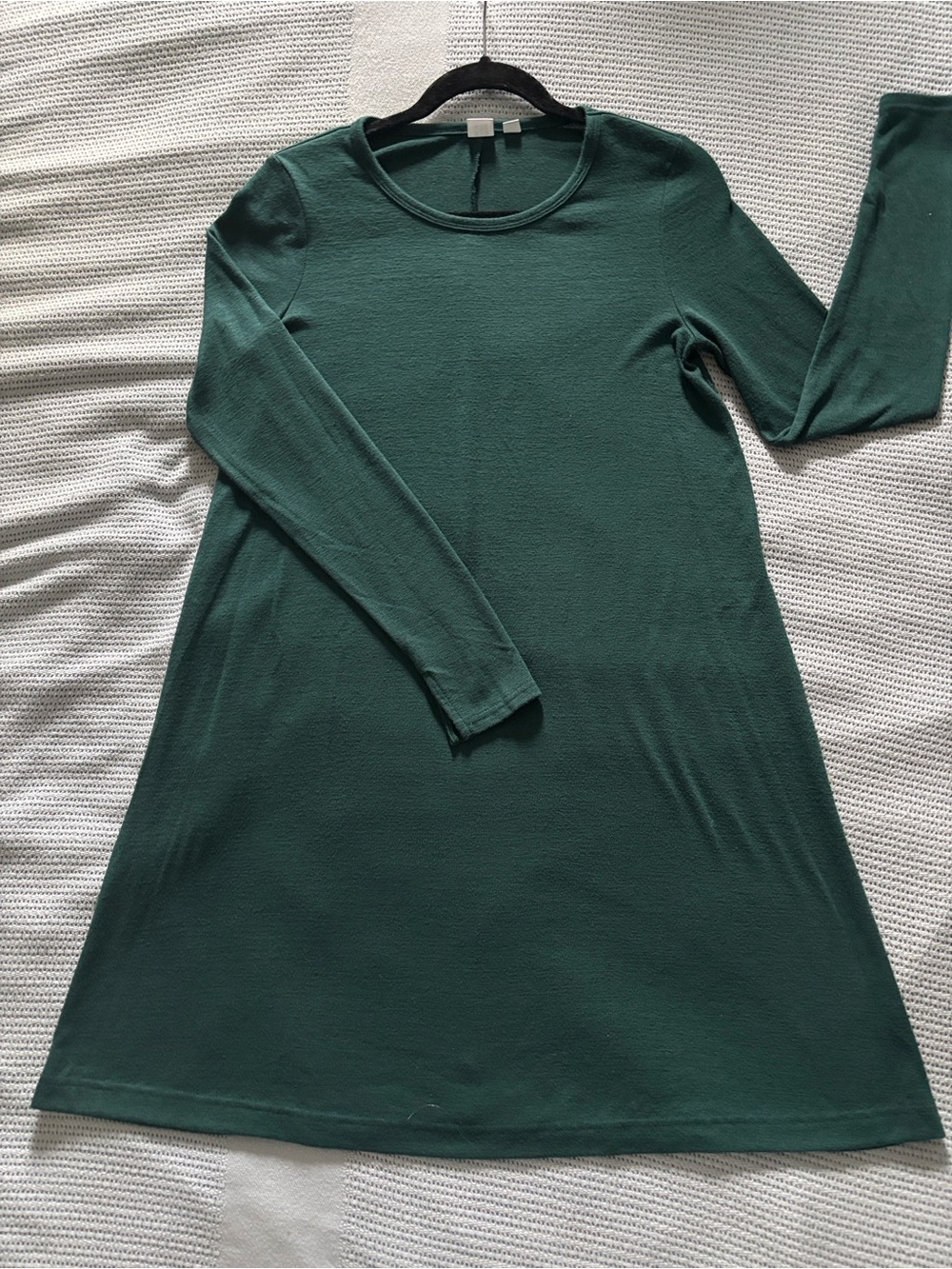 GAP Women's Long Sleeve Midi Dress in Dark Green